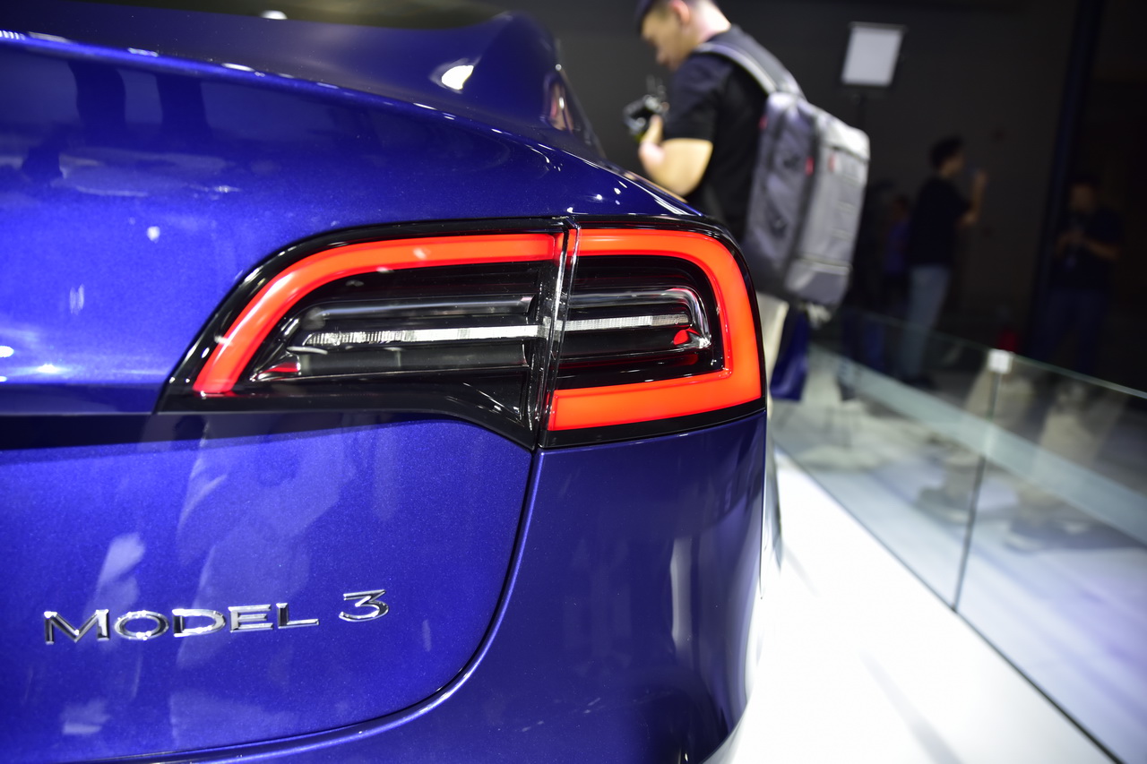 2019广州车展实拍：特斯拉Model 3