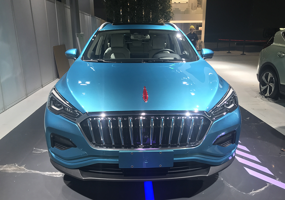 红旗首款纯电动suv 实拍红旗e-hs3